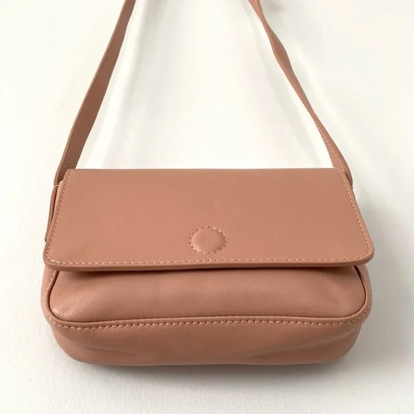 American Eagle Dusty Pink Crossbody Bag Adjustable Strap Vacation Coastal Preppy